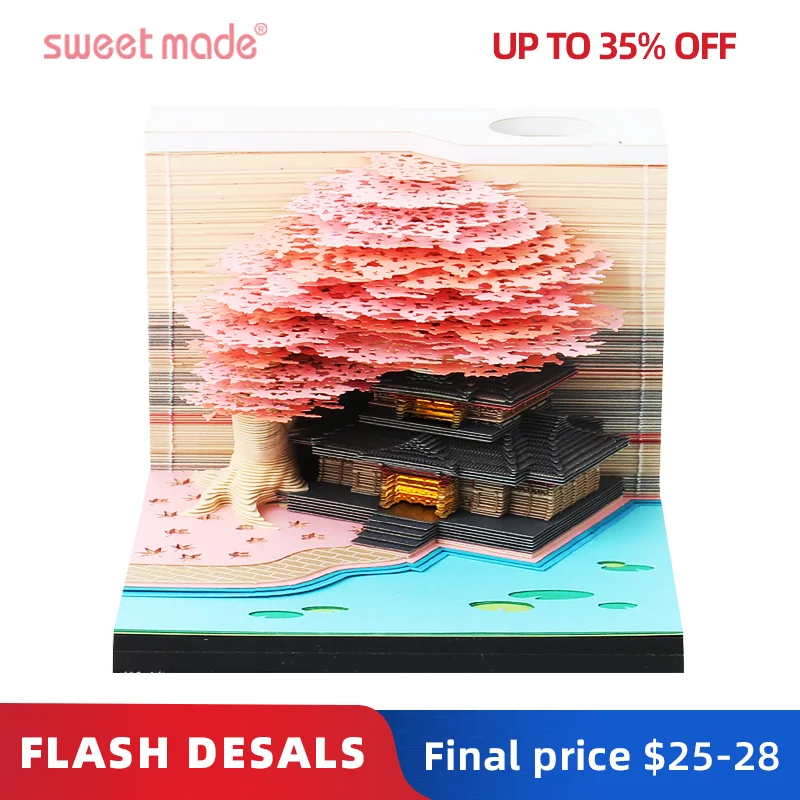 

Sweetmade Personalized Treehouse 3D Note Paper Pad Art Paper Crafts 3D Arts Paper Arts Home Decoration Party Souvenir Gift