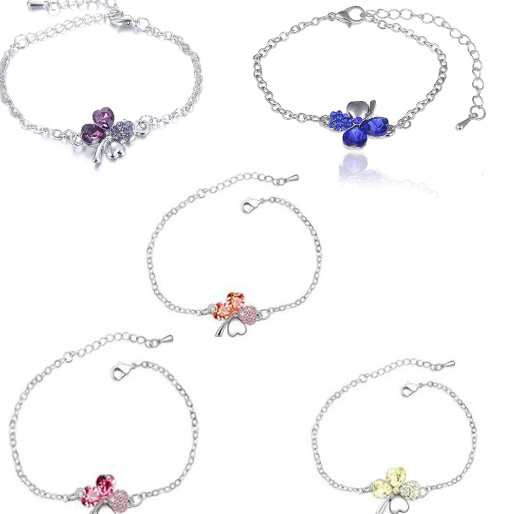 50/pcs 925 Sliver Wholesale Fashion Jewelry Making,colorful Bracelets