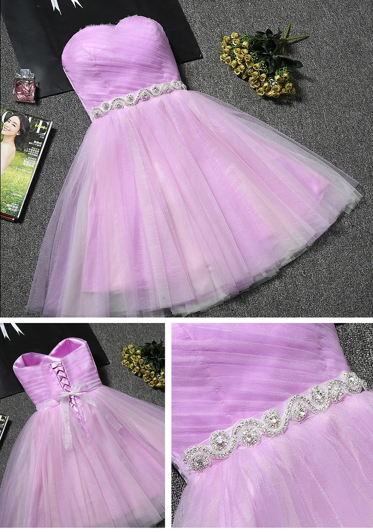 Short sweat lady girl women princess bridesmaid banquet party dress gown bridesmaid dresses