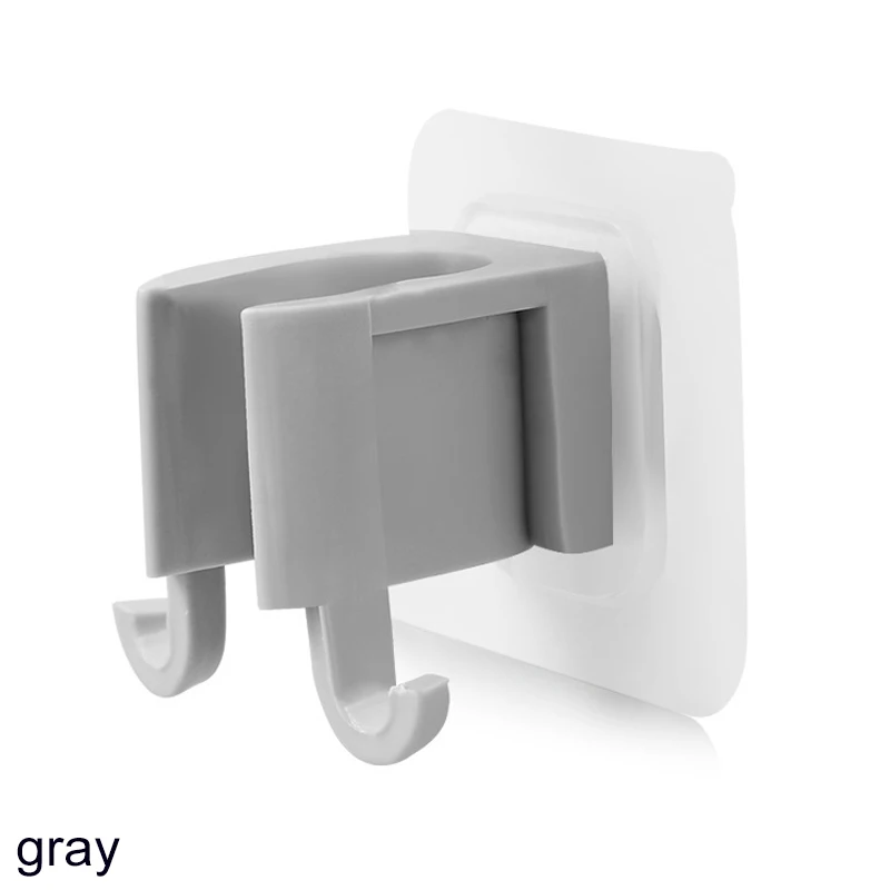 1 шт. портативная полка для душевой головки стойка для душа самоклеющаяся пластиковая держатель спринклера для ванной комнаты - Цвет: gray