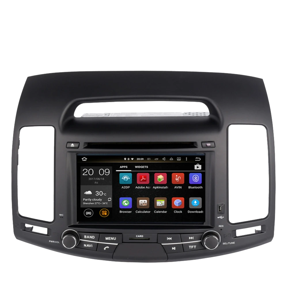 Автомобильный мультимедийный DVD-плеер на Android 10 0 с GPS-навигацией для Hyundai Elantra 2007-2011