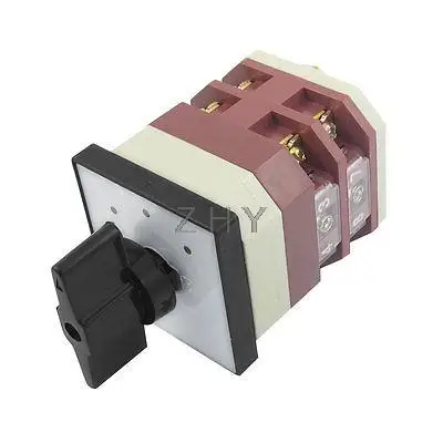AC 380V 16A Блокировка с тремя позиционными кулачками переключающее устройство