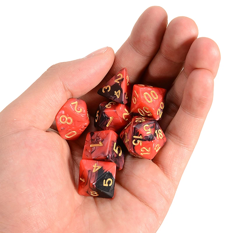 42pcs 6 Colors16mm Dice Polyhedral Dices For Dungeons & Dragons DND RPG Table Game Entertainment Party Tools