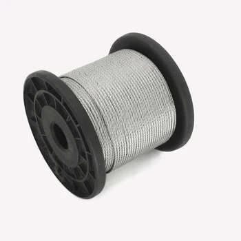 

Stainless Steel 10 Meter Length Long 0.5/0.6/0.8/1/1.2/1.5/2/2.5/3/4mm Wire Steel Rope Flexible Wire Rope soft Cable Line 7*7