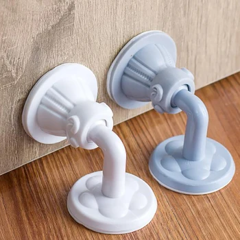 

ABS Silicone Suction Type Silent Door Stopper Non Punching Sticker Door Holders Self Adhesive Door Stop Wall Protectors Stopper