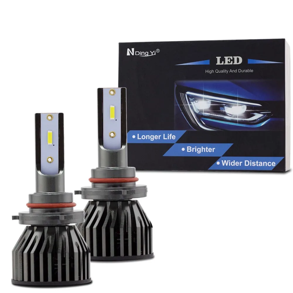 

SHUOKE 1 Set Mini LED Headlight Bulb 1860 Chips HB3 9005 LED Car Light 48W 12V 6500K 3600LM Triple Brightness Than Original Lamp