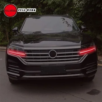 

1 Pair TPU Car Daily Light Lamp Film Color Change Sticker Cover Strip for Touareg 19 Headlight Decoration Film Accessories