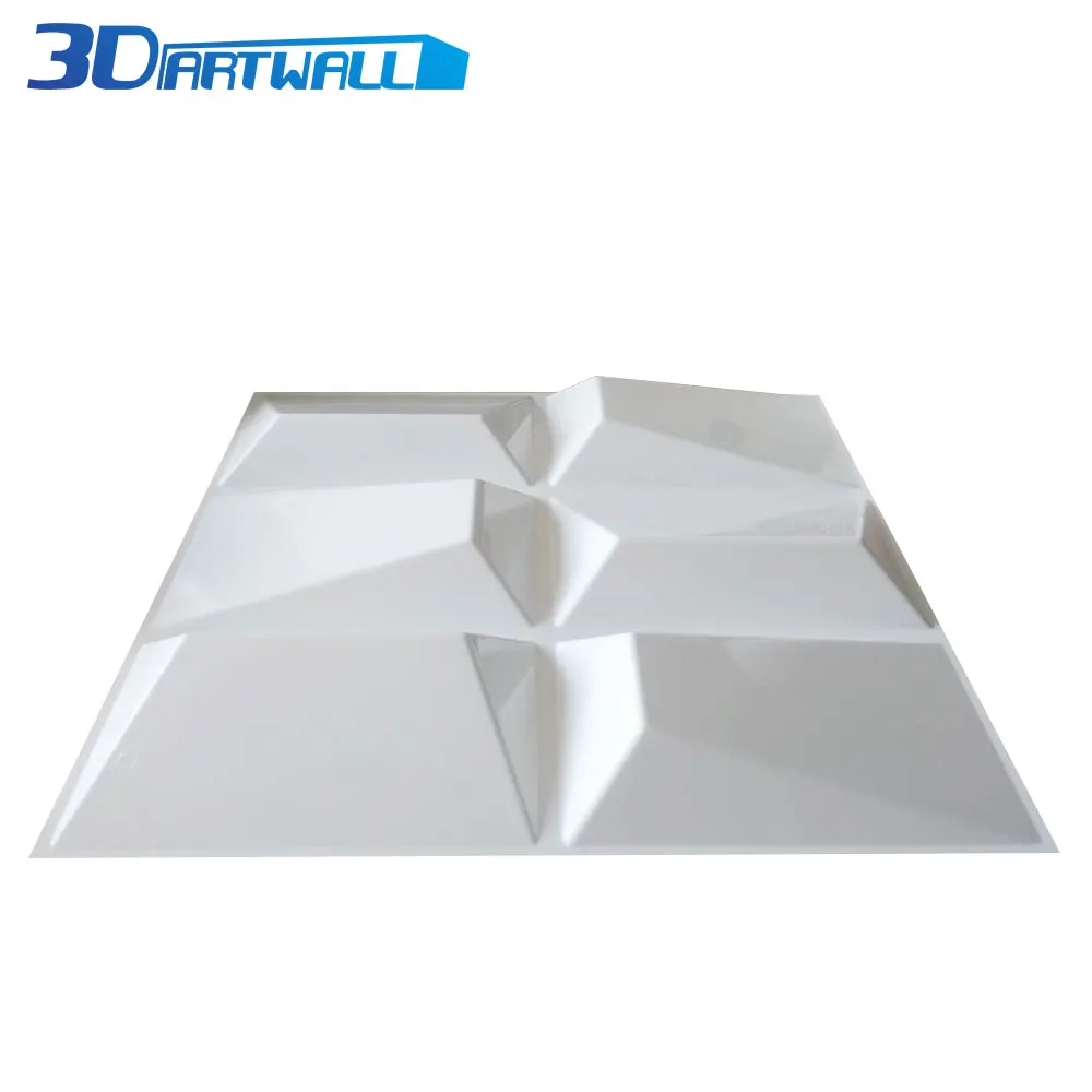 3DARTWALL 19,7 ''X 19,7'' неправильный прямоугольник дизайн декоративные 3D настенные панели Белый