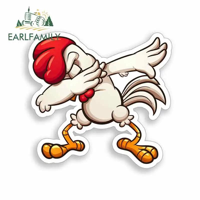 EARLFAMILY 13 см x для вытирая Курица Петух машина бампер окно граффити наклейки