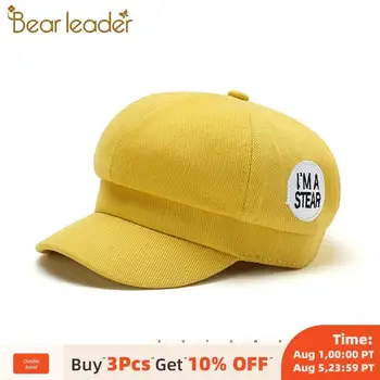 

Bear Leader Kids Fashion Girls Hats Cute Caps Boys Autumn Letter Pattern Caps Girls Spring Casual Cotton Accessories Sweet Hats