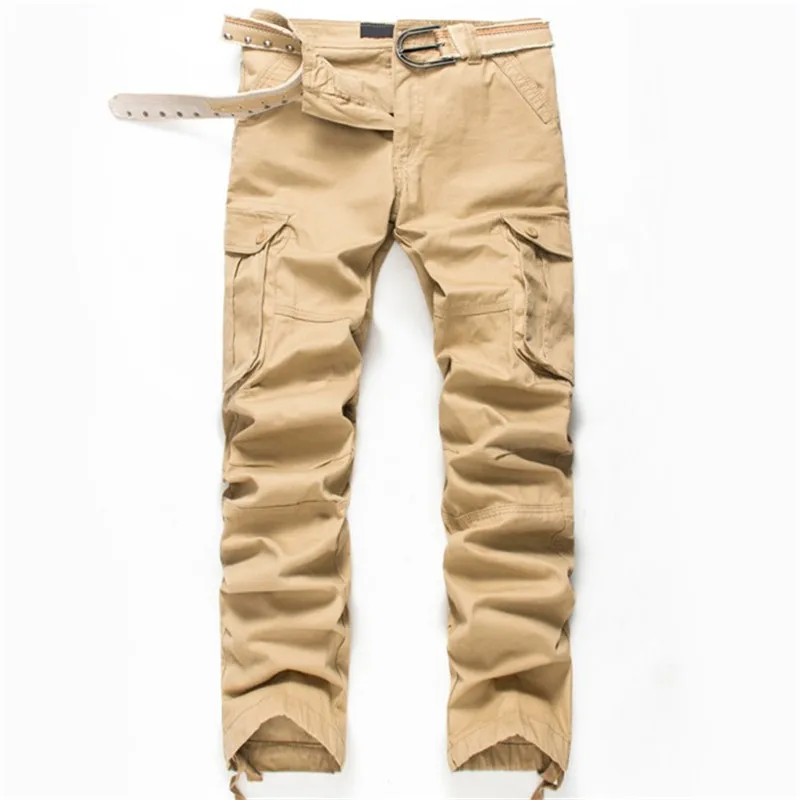 

Pants New Men Cargo Men Multi Pockets Pants Military Camouflage Track Pants Trousers Mens Elastic Waist Pant
