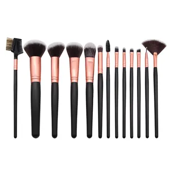 

13 Makeup Brush Sets 6 Black Wooden Handle Powder Powder Eye Shadow Brushes Full Set Of Beauty Tools Convenient