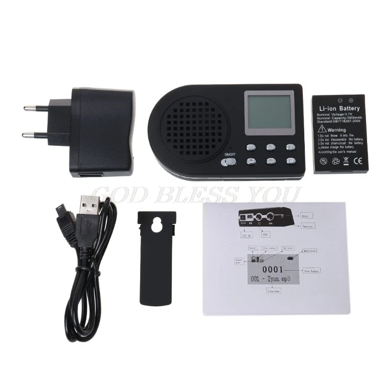 Портативный MP3 плеер для охоты приманка птиц громкоговоритель устройство пения