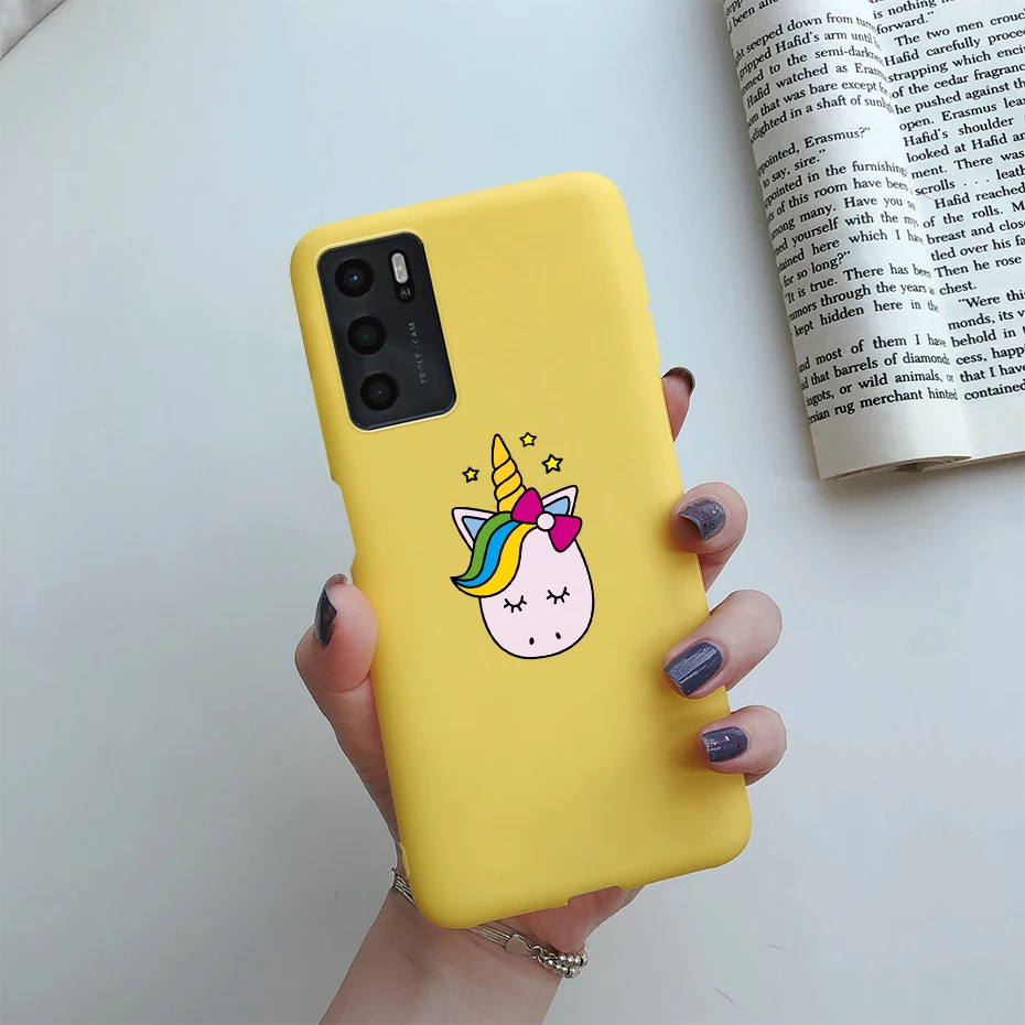 cases for oppo black For Oppo A16s a16 Case 6.52'' Cute Painted Soft Silicone Back Cover for OPPO A16 2021 A 16 S Phone Cases Shockproof Fundas Coque a cases for oppo phones