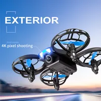 V8 New Mini Drone 4k profession HD 1080P Wide Angle Camera WiFi FPV RC Dron Height Keep Drones Helicopter Kids Toys 4DRC 2
