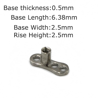 Piece 100% Titanium Micro Dermal Anchor Internally Thread Opals Zircon CZ Gem Top Piercing Skin Diver Base Body Jewelry 16G