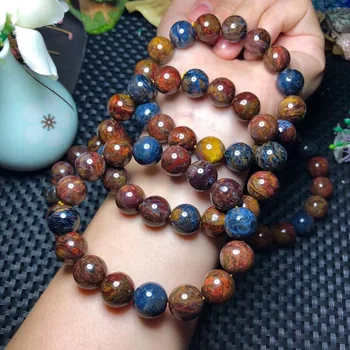 

11mm Natural Blue Red Pietersite Bracelet For Women Men Crystal Party Love Gift Stone Namibia Round Beads Fashion Jewelry AAAAA