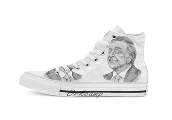 

Sir Terry Wogan Custom Casual High Top lace-up Canvas shoes sneakers Drop shipping