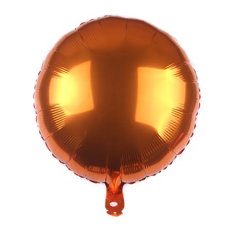 18-Inch Circle Light Board Monochrome Aluminum Film Balloon Solid Color Wedding Party Holiday Decorative Balloon