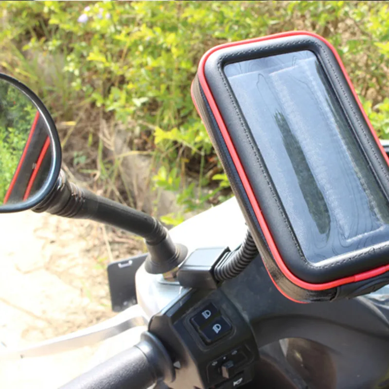 

Upgrade New Waterproof Motorcycle Mobile Phone Holder Bag 360 Degree Rotation， Case for iPhone Xs Max GPS Support 6.5 inch Bic