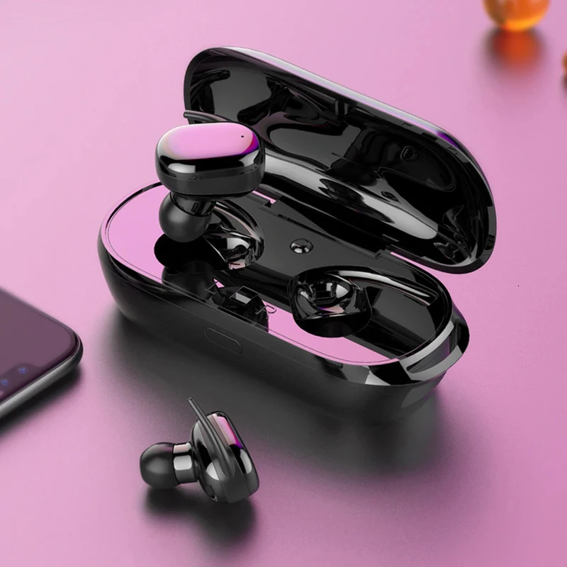 T2C мини TWS Bluetooth 5,0 наушники с сенсорным управлением беспроводные бинауральные наушники водонепроницаемые Стерео шумоподавление с микрофоном