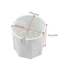 Стандарт ЕС ABS РАСПРЕДЕЛИТЕЛЬНАЯ КОРОБКА настенное круглое крепление кассеты для переключателя гнездо основания