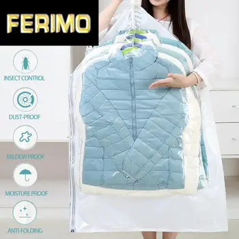 

Hanging Ring Vacuum Bags For Clothes Space Saving Storage No Need Pump Compression Bags Clothes Organizer Vacuum Storage Bags