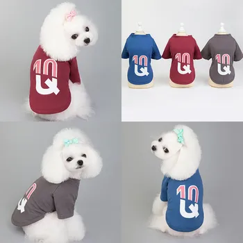 

Hot Selling Summer Dog Vest Shirt Clothes Coat Pet Cat Puppy 100%Cotton Vests Fashion Print Pet Clothing for Dogs Costumes
