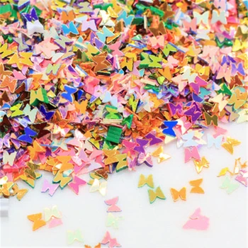 

30G/Bag PVC Butterfly Sequins Slices Sprinkles For Slime Toy Polymer Clay Fimo Charms Accessories Addition For Fluffy Clear Gift