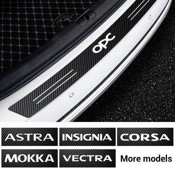 

For Opel OPC Astra Insignia Corsa Mokka Vectra Car Styling Carbon Fiber Decal Trunk Trunk Protector Sticker Decor Accessories