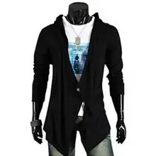 Yiwa мужское Хлопковое трикотажное пальто тонкий стиль длинное модное трикотажное пальто с v-образным вырезом мужская одежда дышащие износостойкие