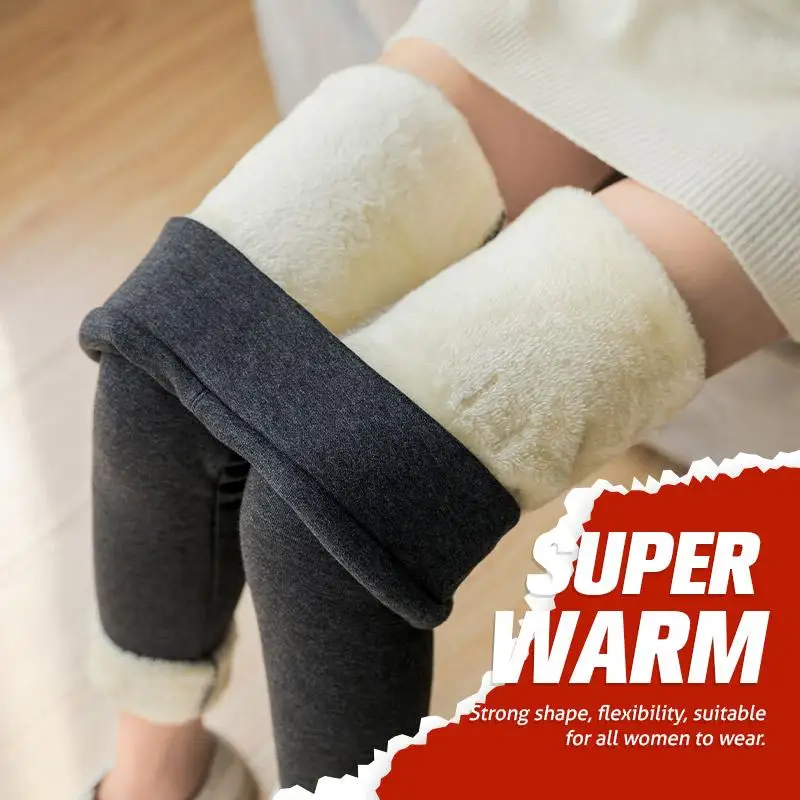 THICKENED SLIM CASHMERE WARM PANTS 
