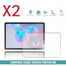 2Pcs Tablet Tempered Glass Screen Protector Cover for Samsung Galaxy Tab S6 T865 Anti-Scratch Explosion-Proof Screen