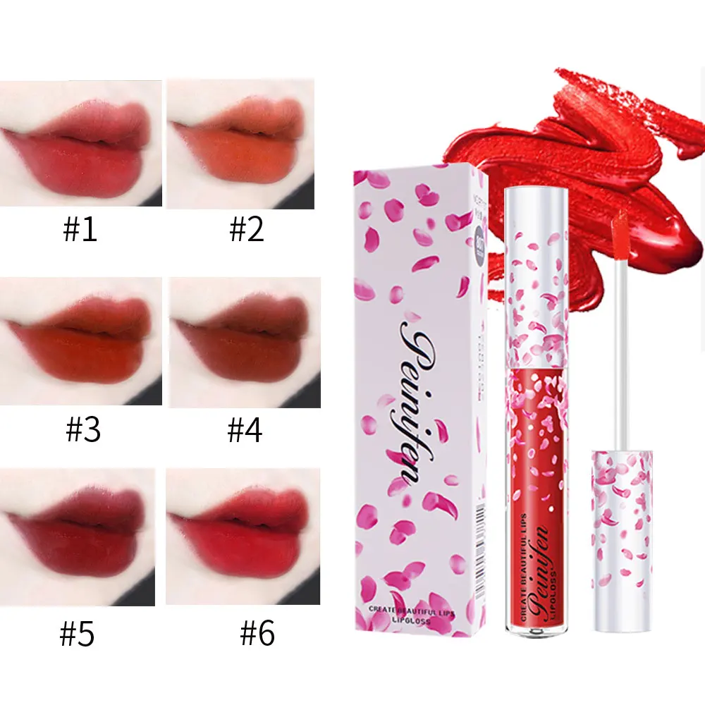 Lip Gloss Makeup Lipstick Cherry Blossoms Petal velvet sweet and smooth lipstick Lip Balm Moisturizing Lip Tint Long-lasting Lip