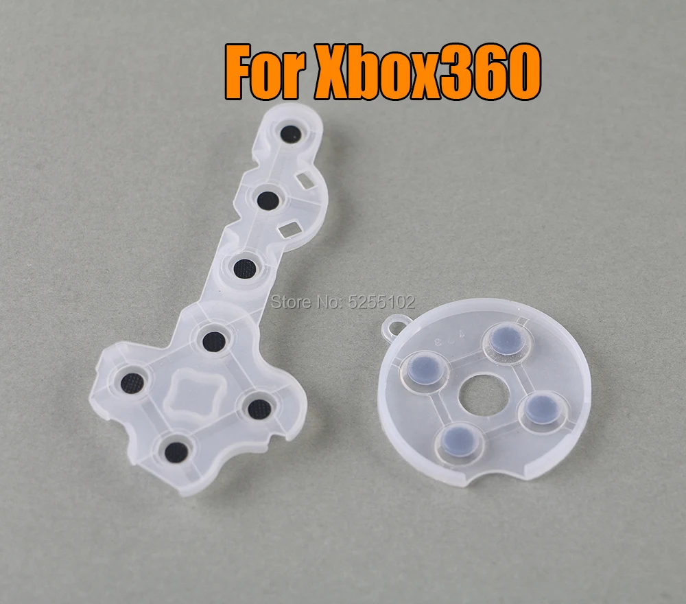 5Set Game Rubber Pad Controller Pad Di Contatto Conduttivo Per Microsoft Per Xbox 360 Parti Di Ricambio Maniglia Adesiva Morbida