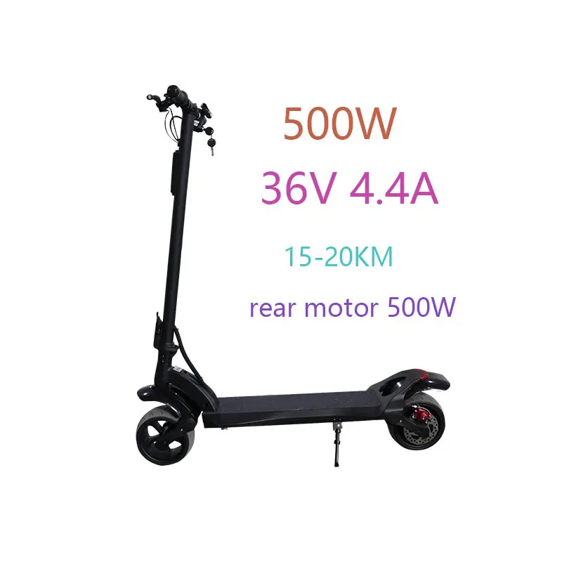 36 в 40 км/ч мощный Электрический скутер 500 Вт-1000 Вт с двойным мотором, Электрический скутер, складной электрический скутер - Цвет: 500W 36V 4.4A