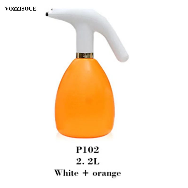 Горячая Распродажа USB Электрический распылитель портативный распылитель сопло Smart Touch Лейка для опрыскиватель для цветов бутылка для распыления воды садовые инструменты - Цвет: White-orange 2.2L
