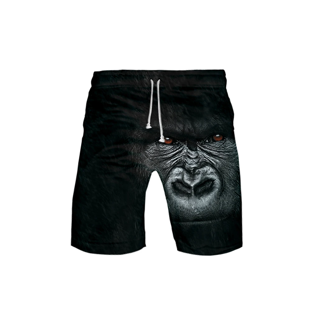 3D Cool Gorilla орангутанг обезьяна летние мужские пляжные шорты Новое поступление модное движение Досуг Стиль Прохладные летние брюки