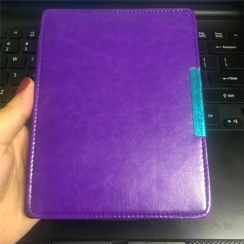 Case Voor Kobo Aura N514 6 Inch Zwart Violet Cover Pu Leer