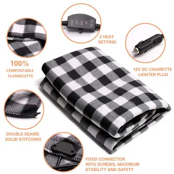 

12V Car Heating Seat Cover Cushion Practical Keeping Warm Car Electric Blanket For Cold Weather 12V car electric blanket
