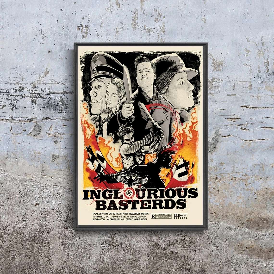 

Inglourious Basterds Classic Movie Poster Art Cover Home Wall Decoration Painting Canvas Picture Printing (No Frame)