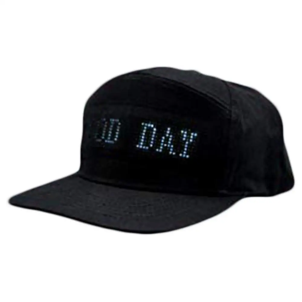 Hot Sales Luminous LED Display Multilanguage Wireless Bluetooth-compatible Led Baseball Cap Sun Hat Dropshipping 5