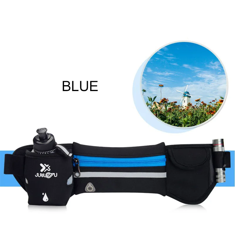 Blue Сумка для бега, Беговая, марафонская, на открытом воздухе, Спортивная, многофункциональная, спортивная сумка, сумка для мобильного телефона, портативный чайник - Цвет: Blue
