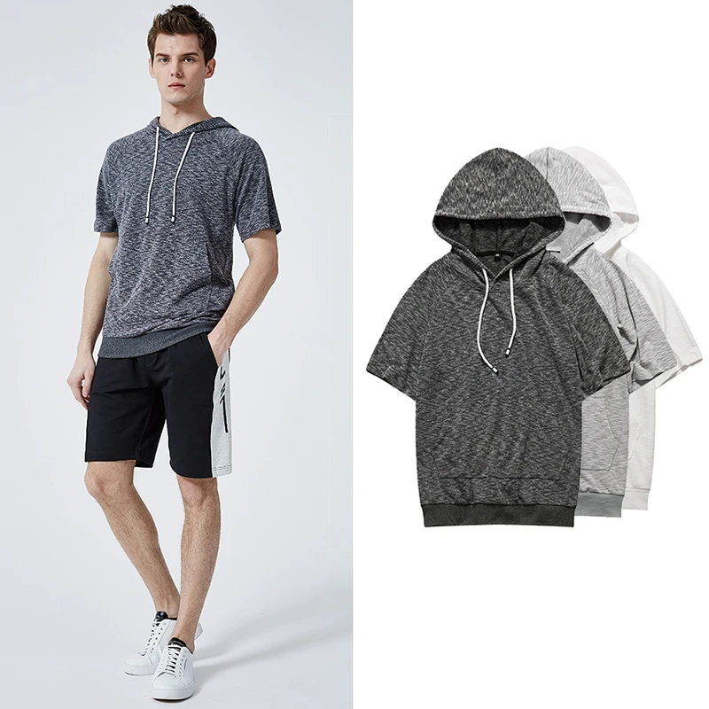 

Men's Spring T shirt Tops Summer New 2020 Short Sleeve soft and comfortable Hooded Sweatshirt Tops T shirts