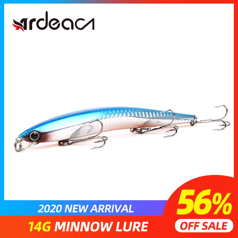 ARDEA Minnow рыболовные приманки плавающий 130 мм 14 г морская водная Щука приманка
