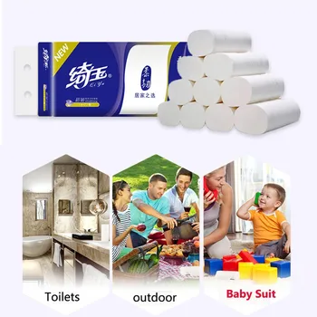 

Hot Sale toilet paper 10 Roll Hygienic Roll Paper Affordable Coreless Paper Towels Toilet Paper paper towel туалетная бумага#Z30