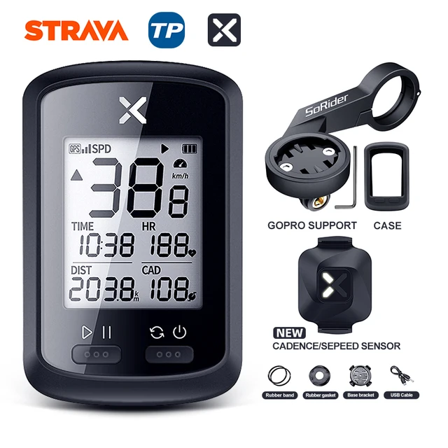 XOSS GPS Bike Computer G+ Wireless Cycling Speedometer Road  MTB Waterproof Bluetooth ANT+ Cadence Speed Cycle Bicycle Computer G PLUS Group A