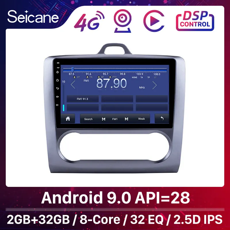 Seicane Android 9 0 &quot2 Гб 8 Core автомобильный радиоприемник GPS блок мультимедийный плеер
