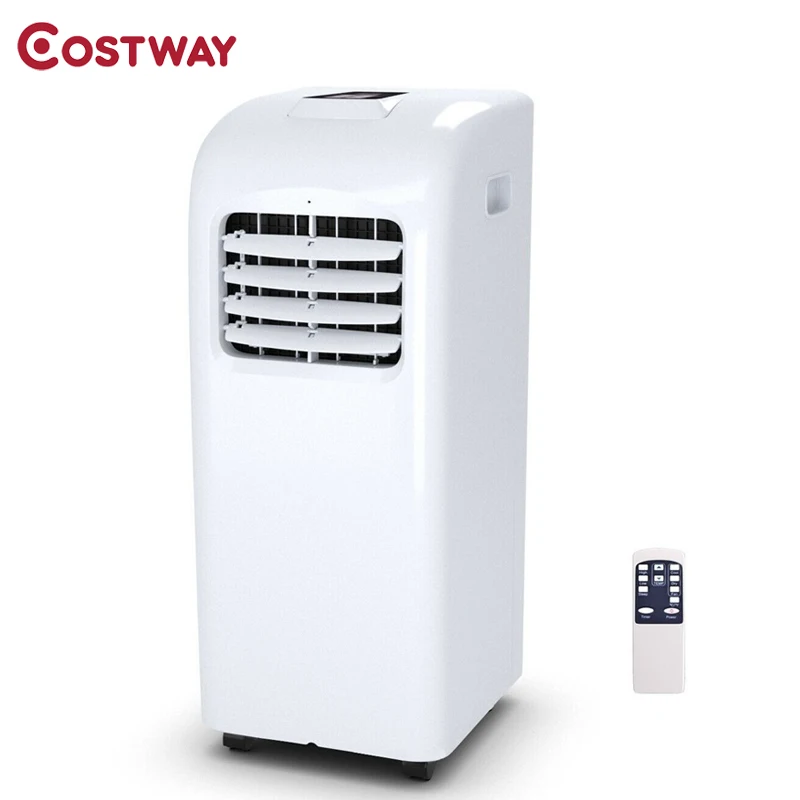 

Costway 10000 BTU Portable Air Conditioner Dehumidifier White Bedroom Living Room Easy Roll Caster Wheels Humidifiers EP22783