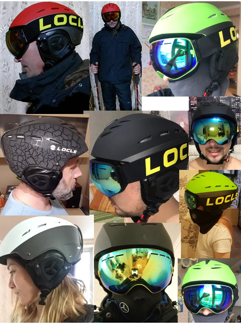 LOCLE Skidhjälm